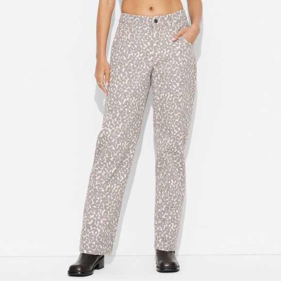 Wild Fable Leopard Print Jeans - Size XXL - Picture 1 of 6